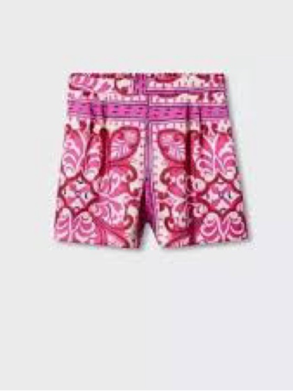 Mango Printed Satin Shorts | Size Medim